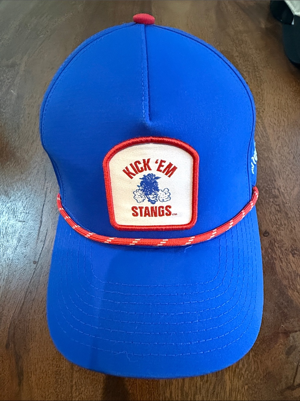 SMU Mustangs j.hudson Blue Trucker Hat Dallas Southern Methodist University